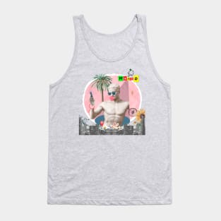 Madrid city spain Collage art Tank Top